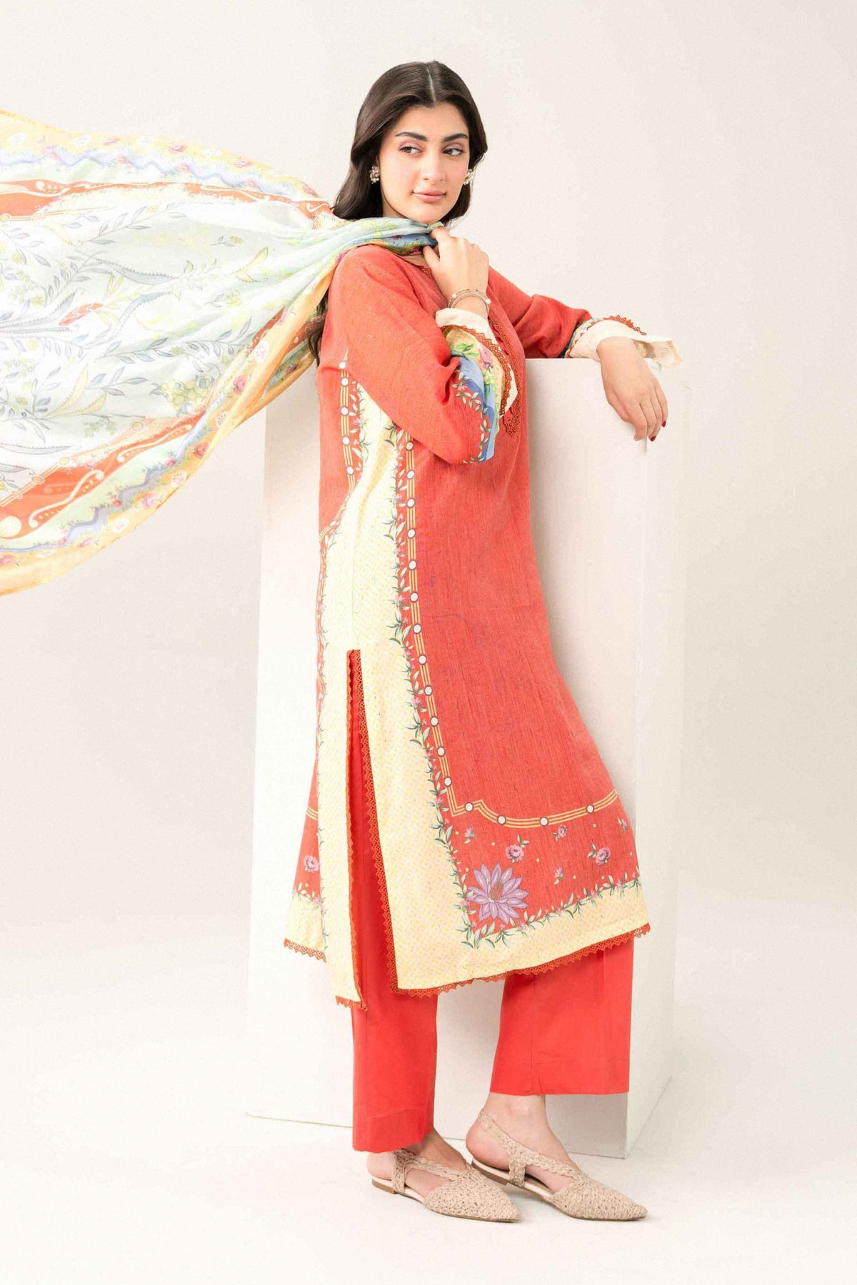 3 Piece - Printed Suit - PW25-535