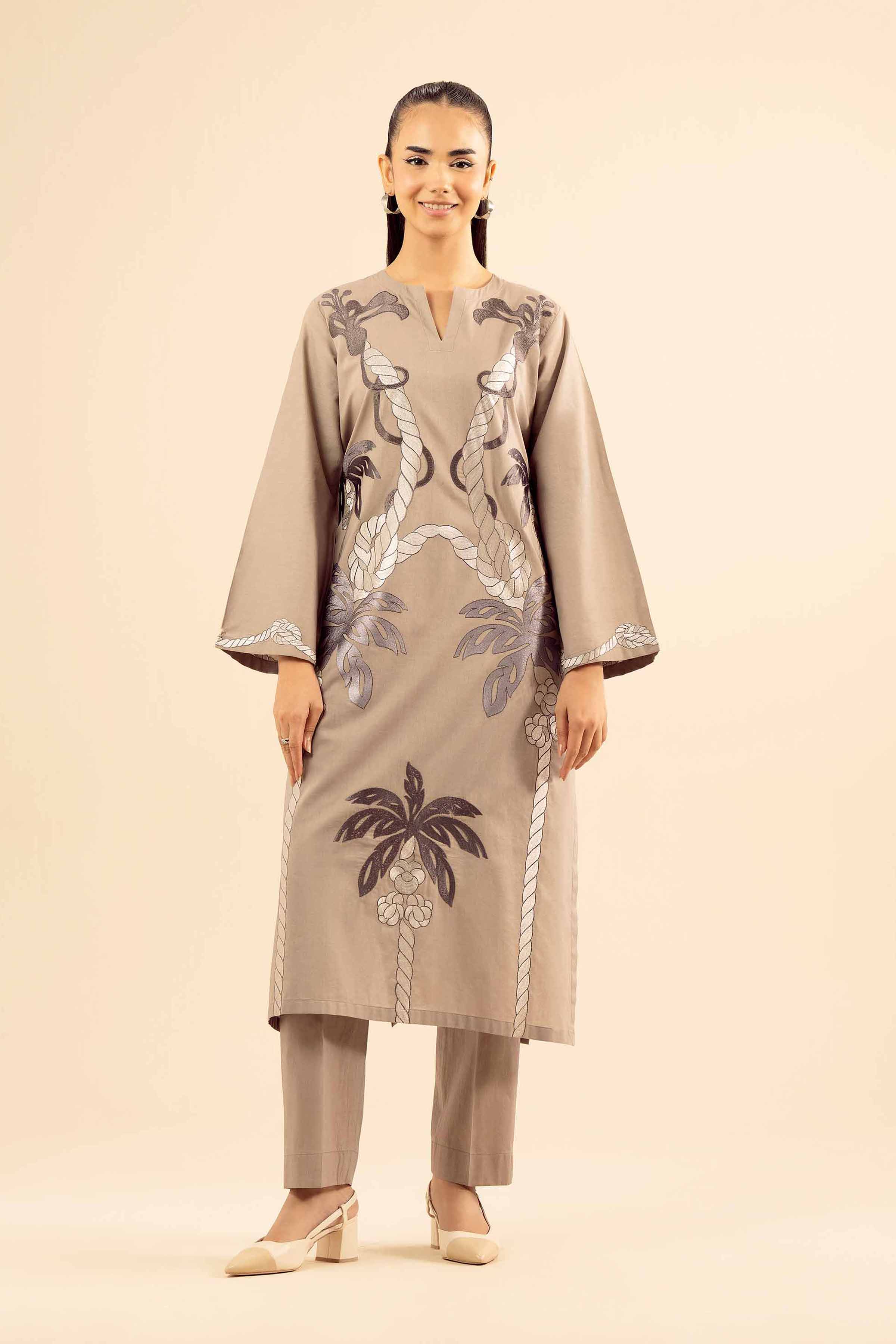 2 Piece - Embroidered Suit - PW25-54