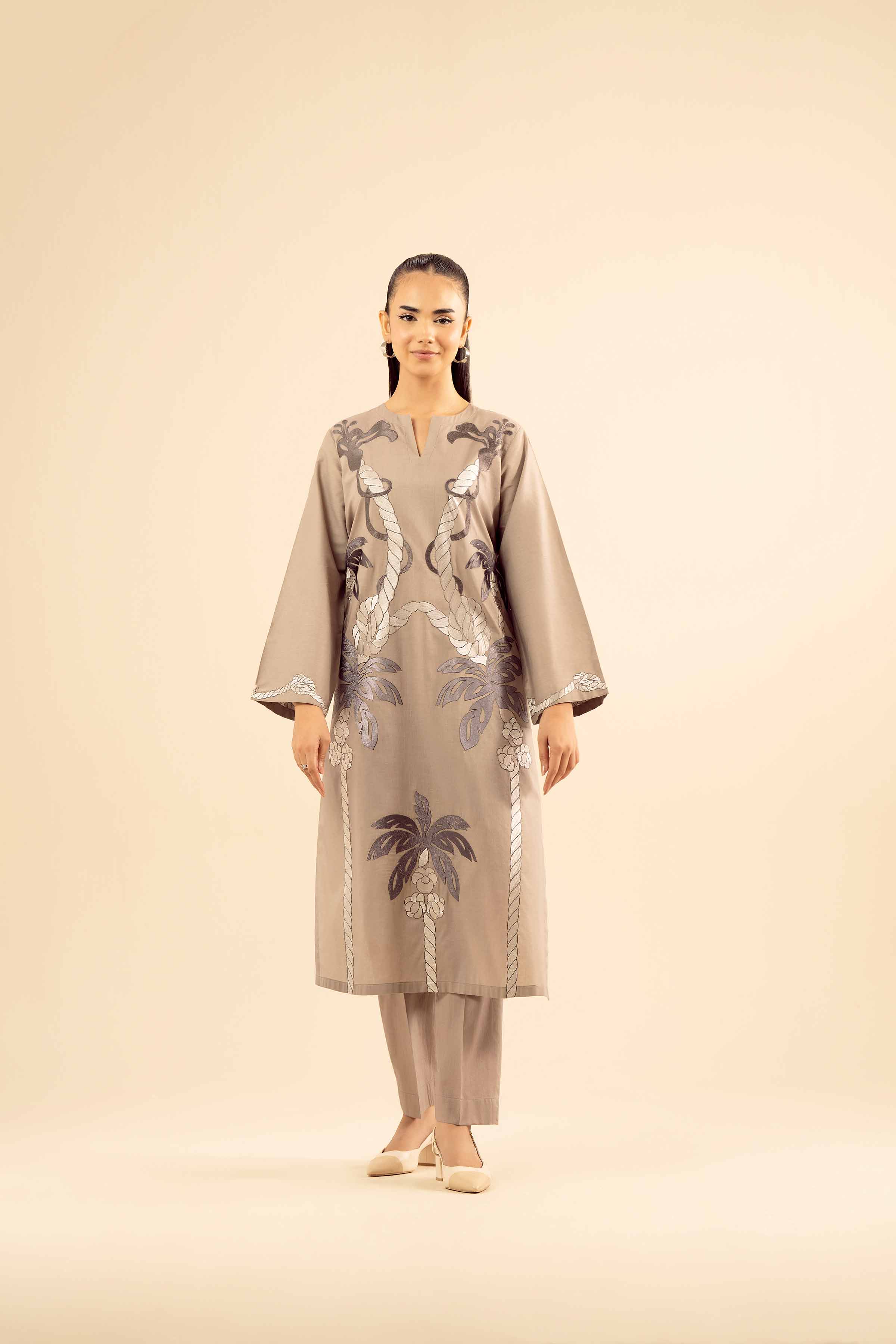 2 Piece - Embroidered Suit - PW25-54