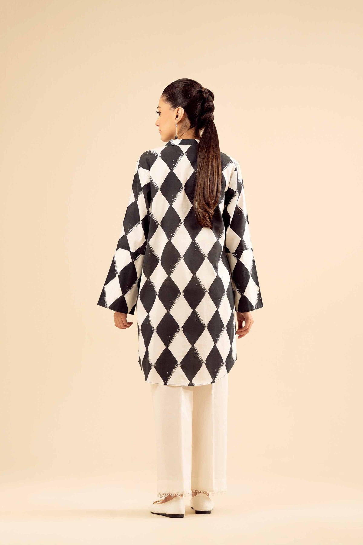 Printed Embroidered Shirt - PW25-562