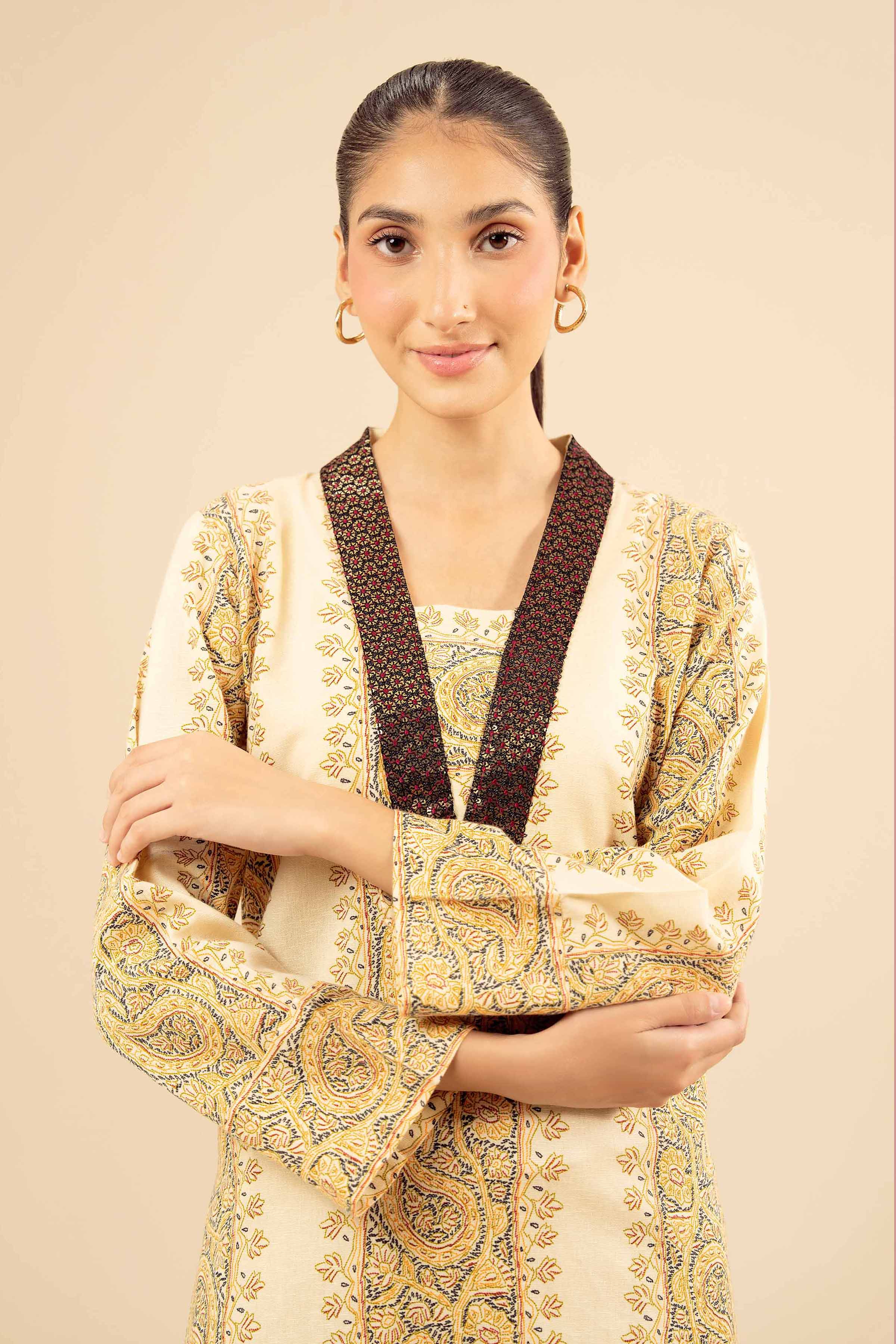 Printed Embroidered Shirt - PW25-569