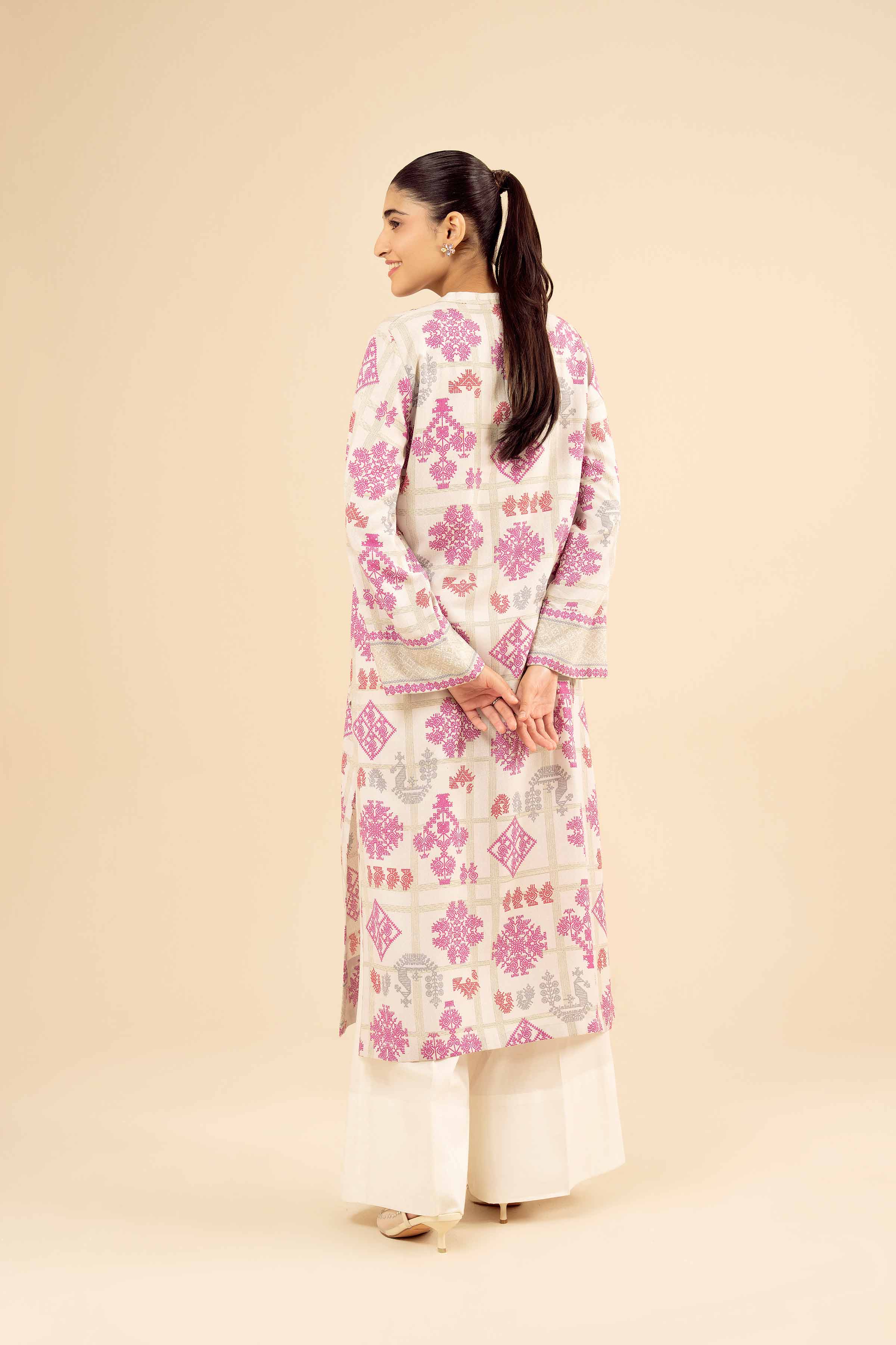 Printed Embroidered Shirt - PW25-57