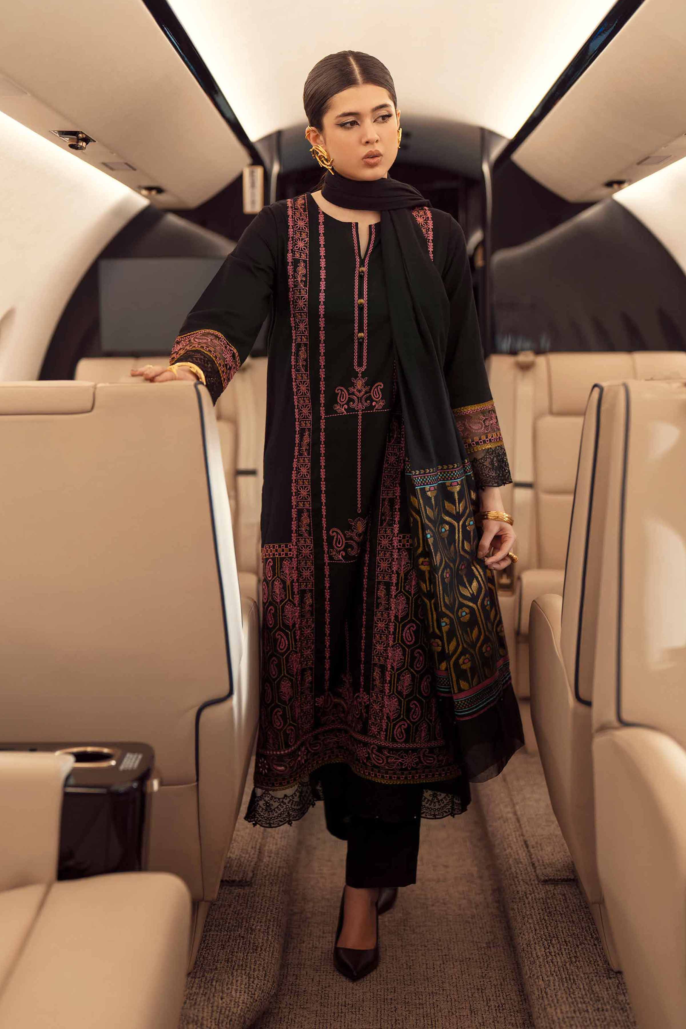 3 Piece - Embroidered Suit - PW25-87