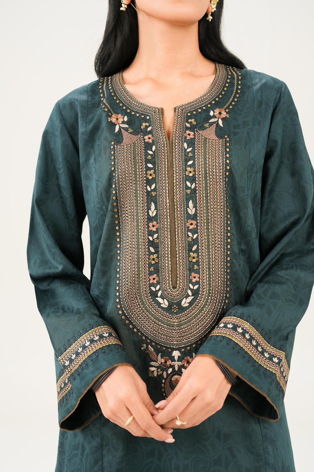 2 Piece - Embroidered Suit - PW25-93