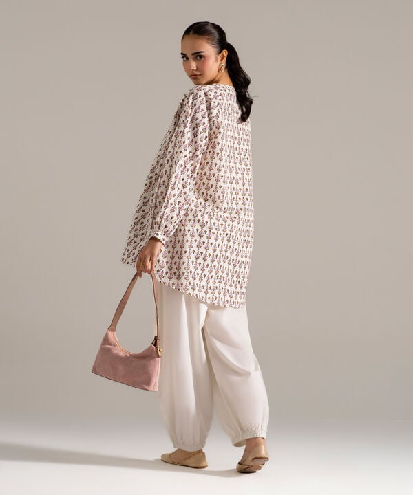 Block Printed Lawn Shirt