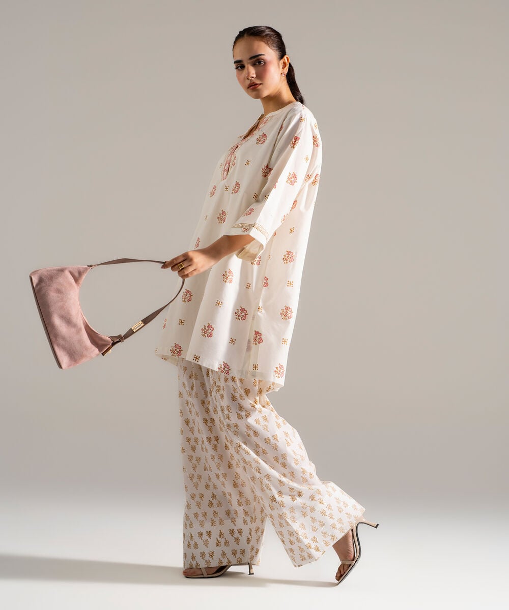 Block Printed Lawn Shirt PW26CASTV83S