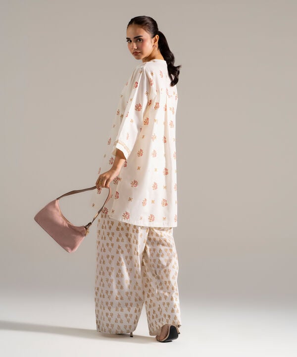 Block Printed Lawn Shirt