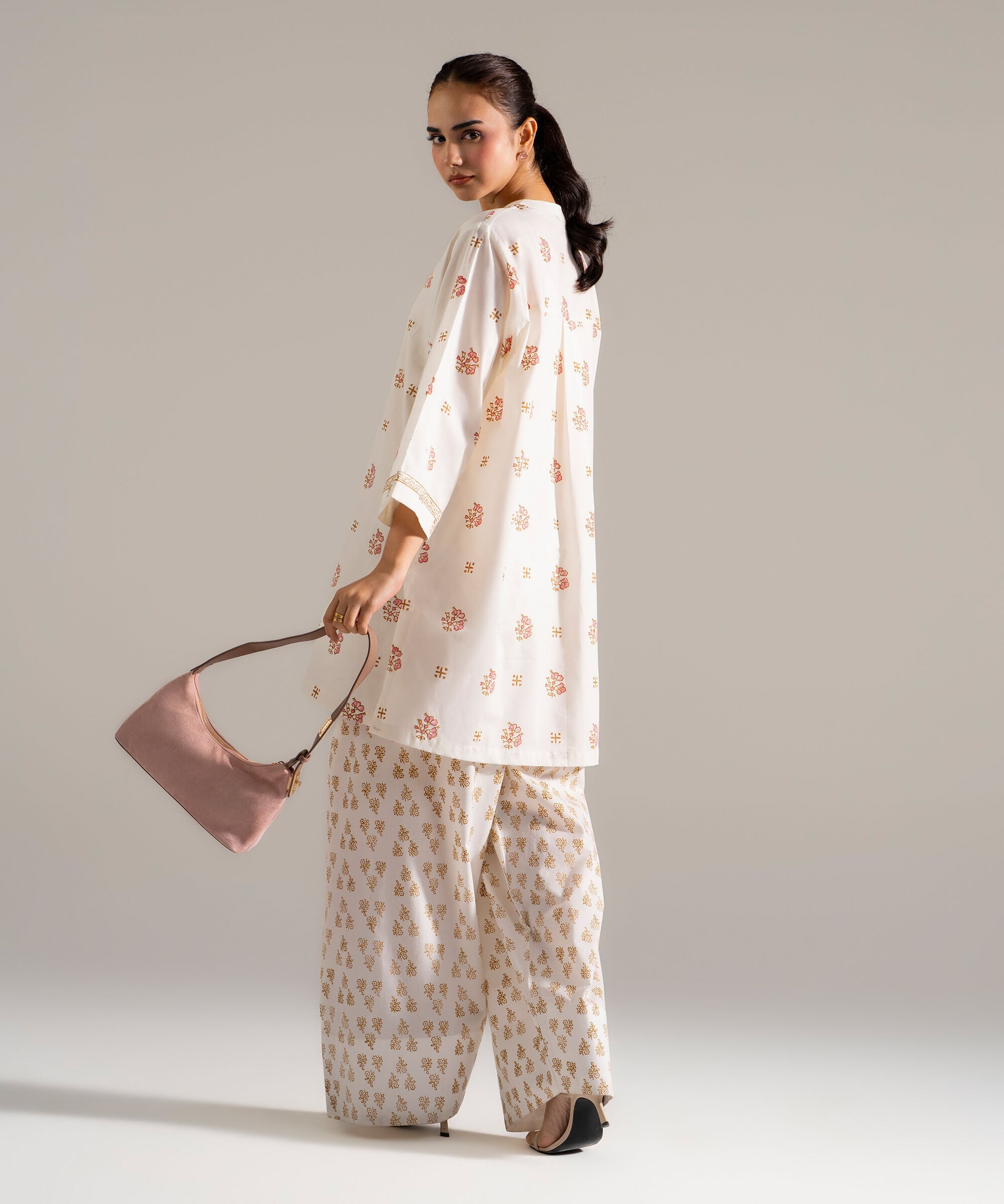 Block Printed Lawn Shirt PW26CASTV83S