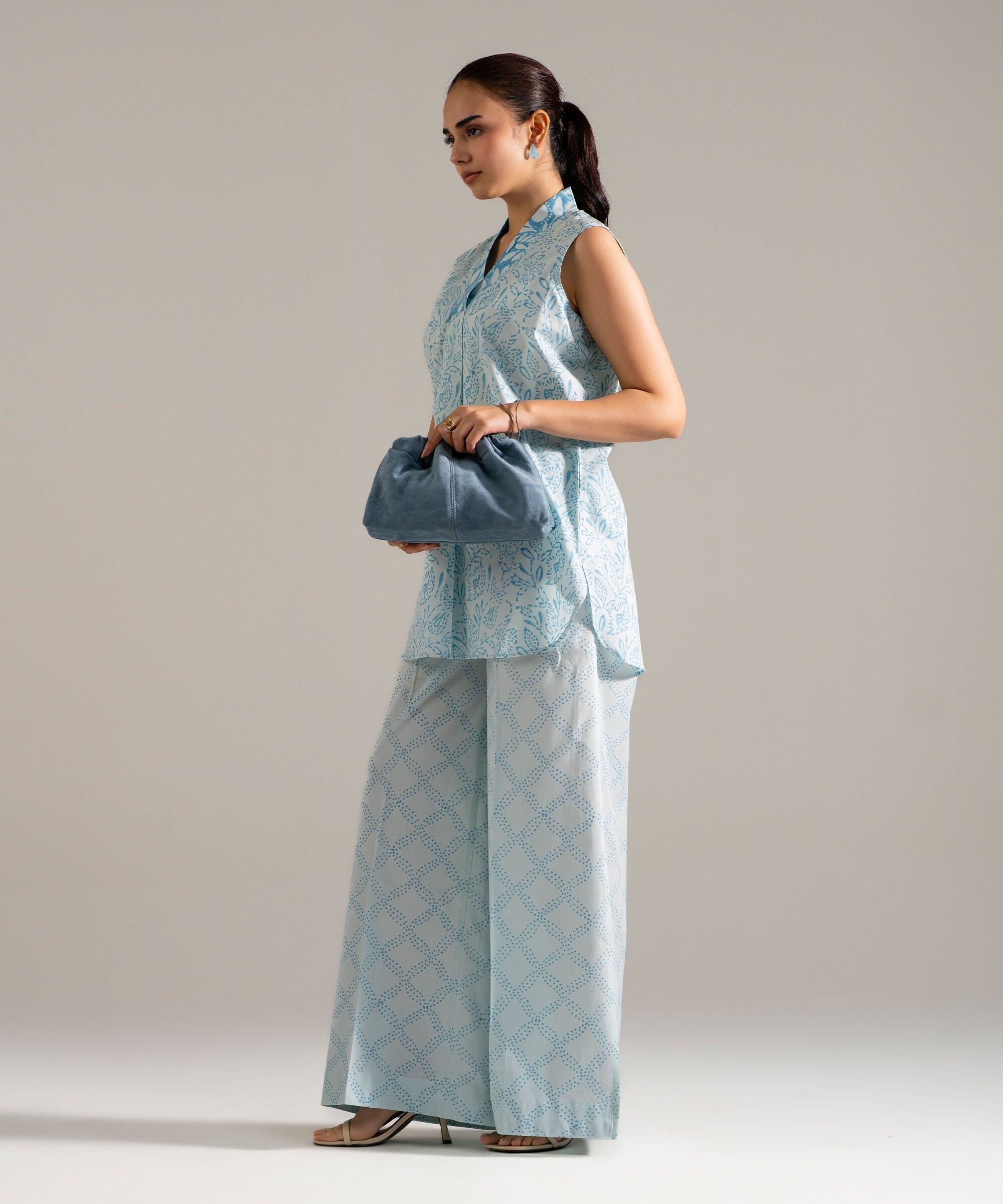 Block Printed Lawn Shirt PW26CASTV84S