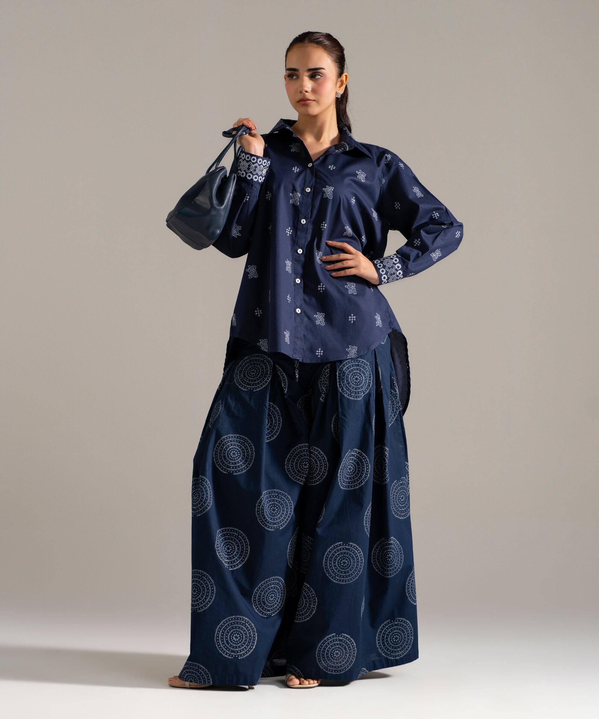 Block Printed Lawn Shirt PW26CASTV85S