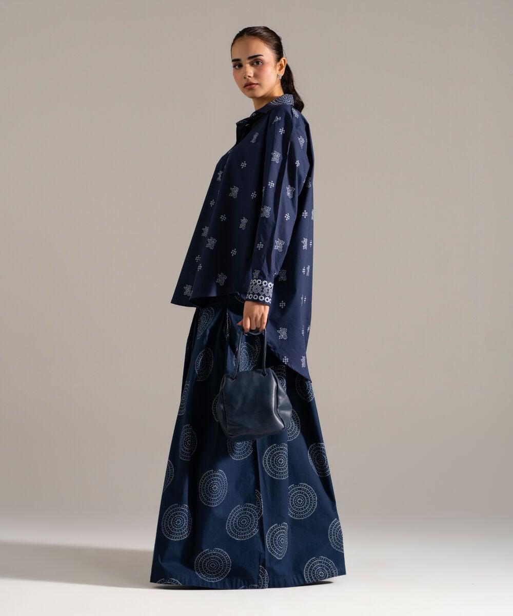 Block Printed Lawn Shirt PW26CASTV85S