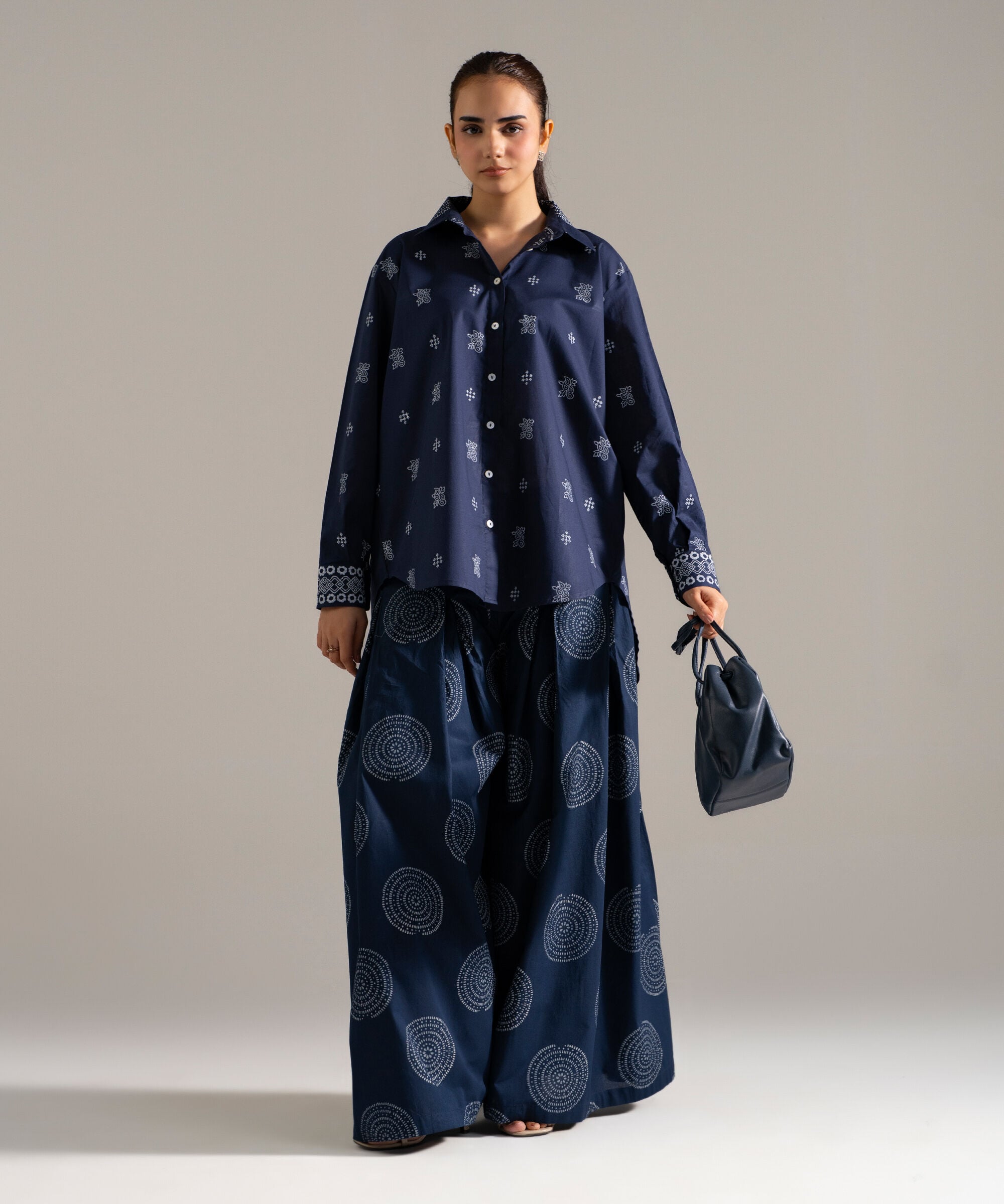 Block Printed Lawn Shirt PW26CASTV85S