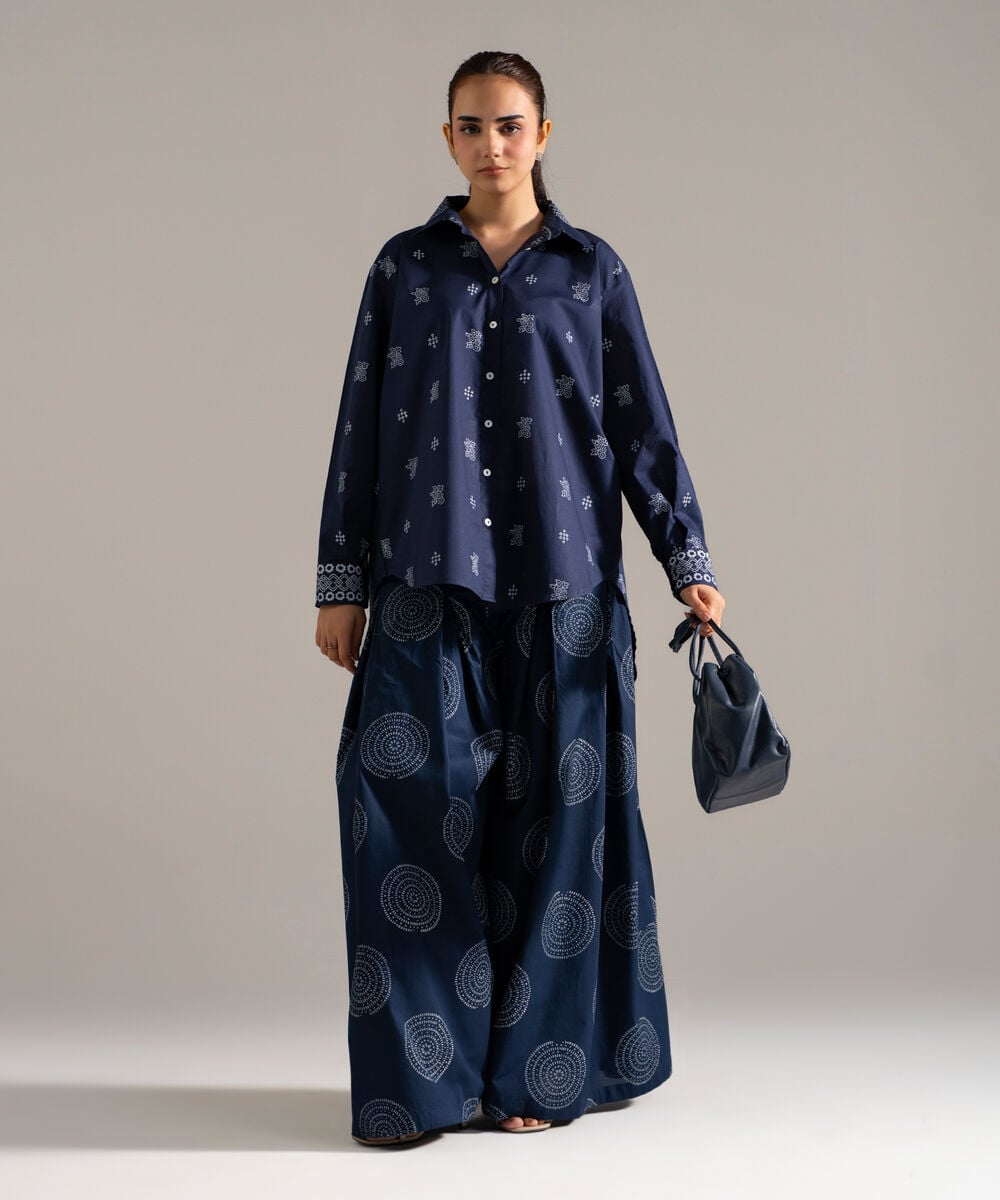Block Printed Lawn Shirt PW26CASTV85S