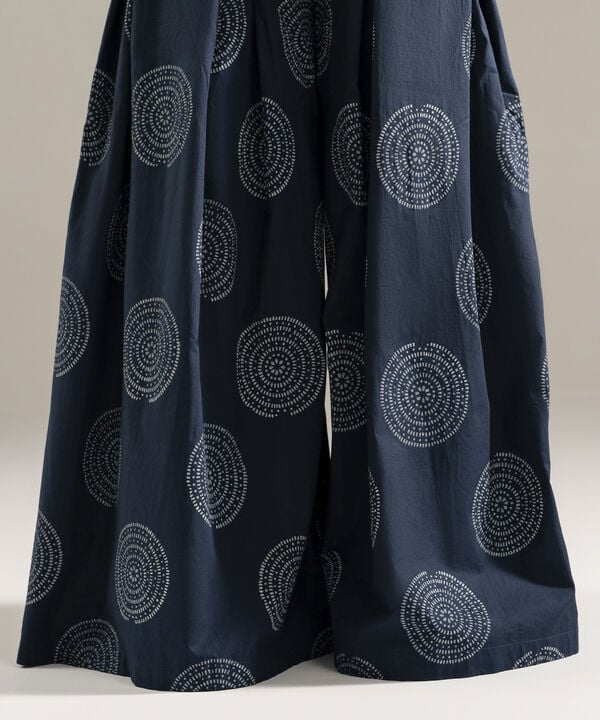 Printed Cambric Flared Pants