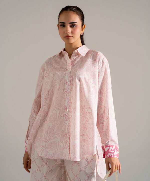 Block Printed Lawn Shirt
