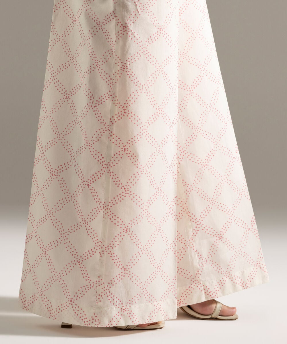 Printed Cambric Flared Pants PW26CASTV86T