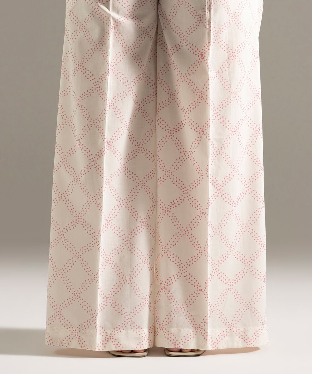 Printed Cambric Flared Pants PW26CASTV86T