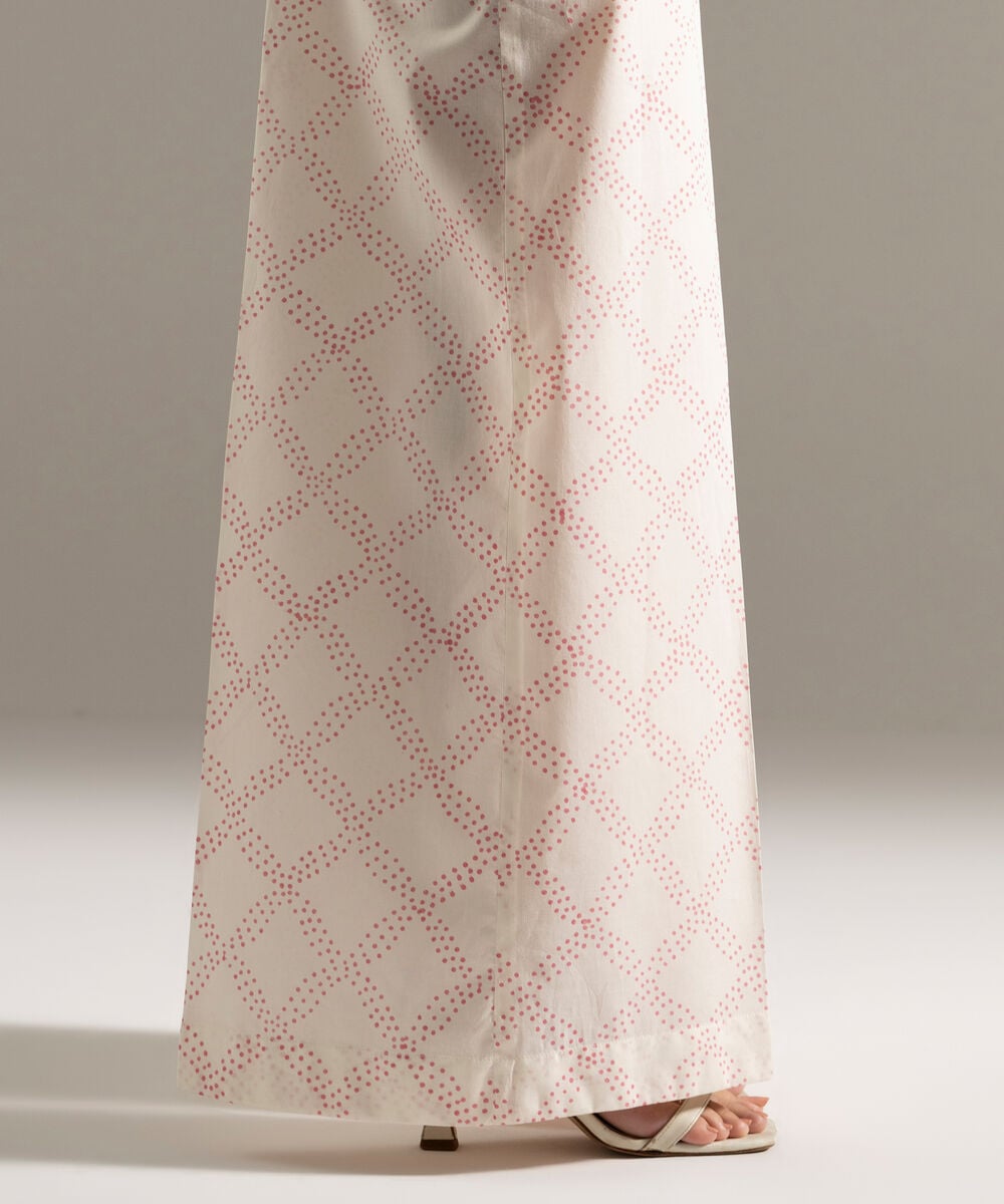 Printed Cambric Flared Pants PW26CASTV86T