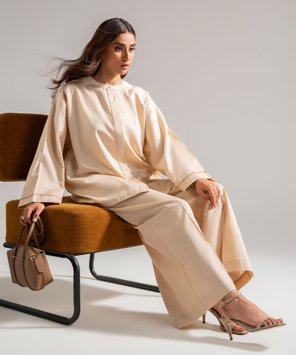 2 Piece - Solid Cotton Linen Suit