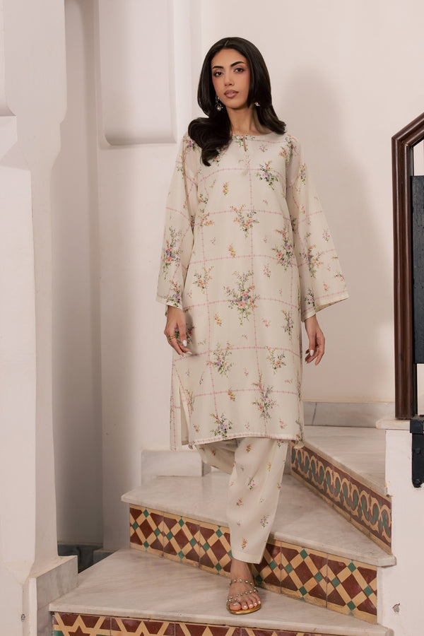 Pearl Peony 2Pc - Printed Lawn Dress