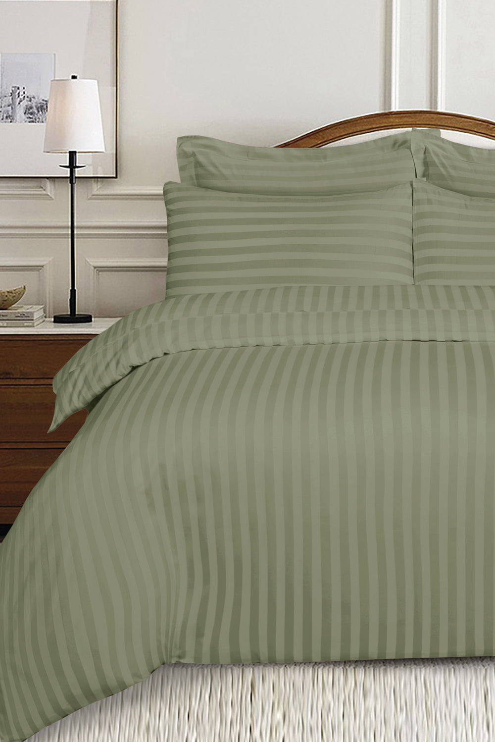 Pesto Luxury Stripe Quilt Cover Set