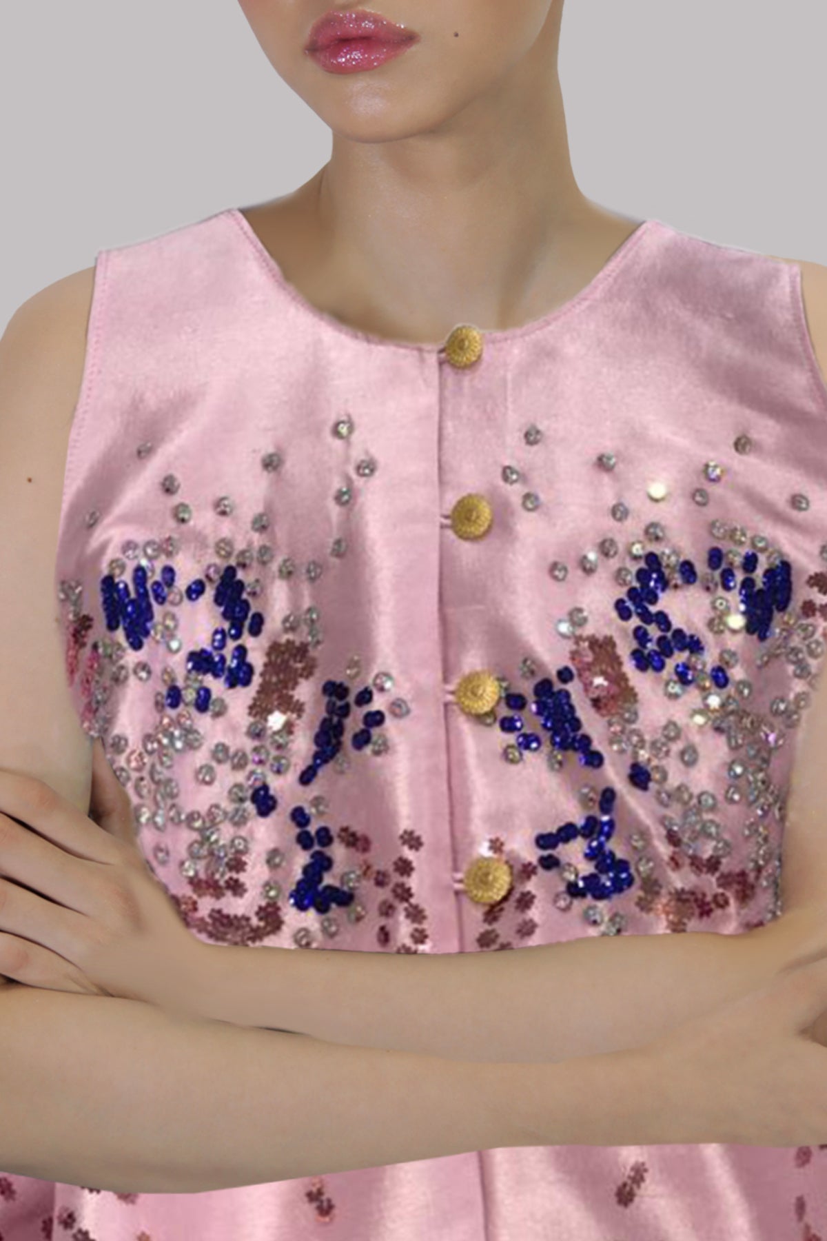 Pirouette Pink Embellished Maxi Set