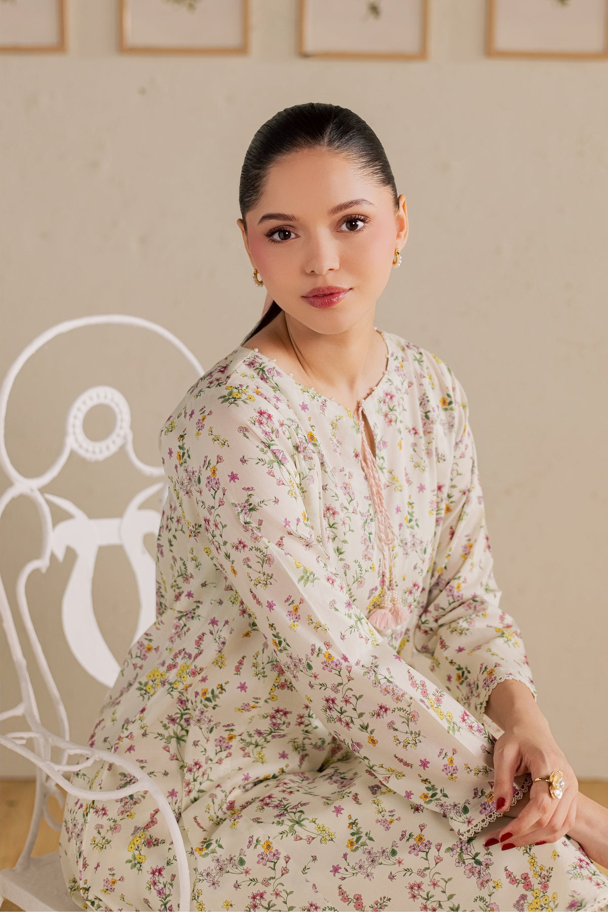 Ponyo 2Pc - Printed Lawn Dress