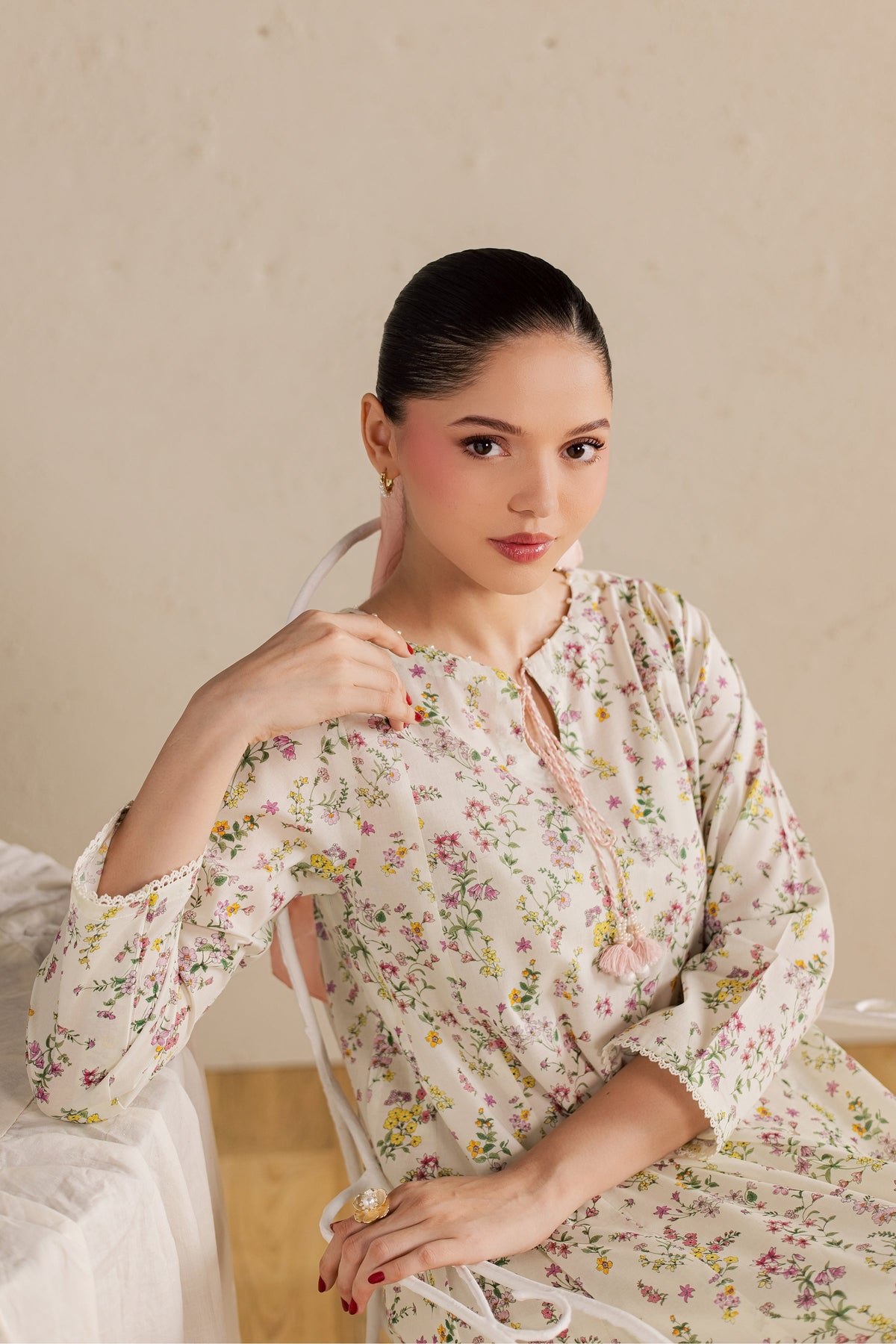 Ponyo 2Pc - Printed Lawn Dress