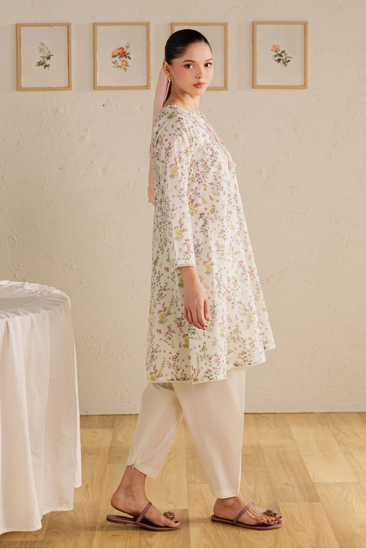 Ponyo 2Pc - Printed Lawn Dress