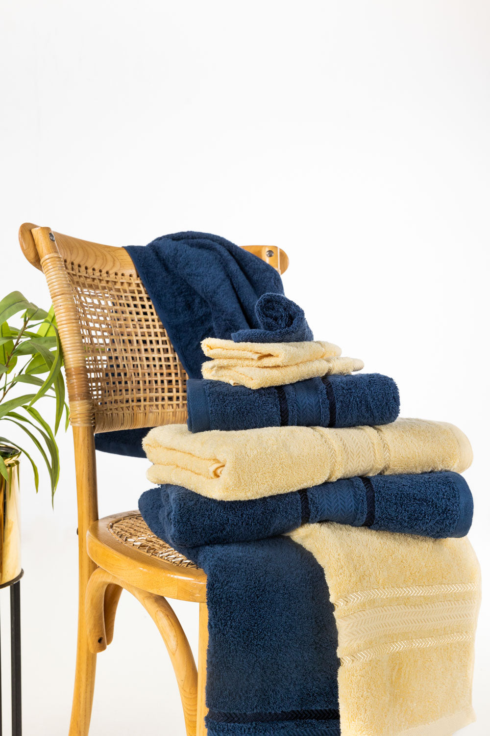 Popcorn Combed Towel 6Pcs Set