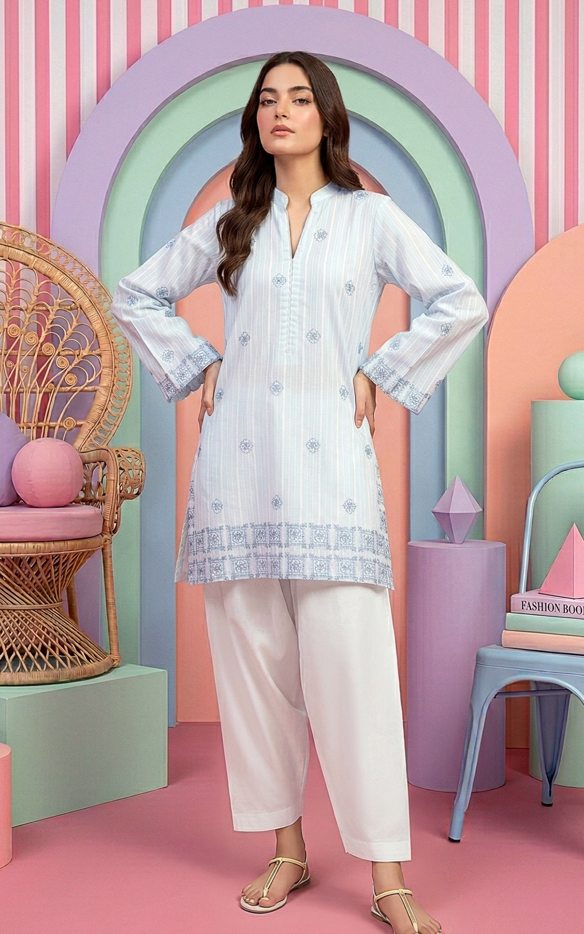 Porcelain Bloom Tunic