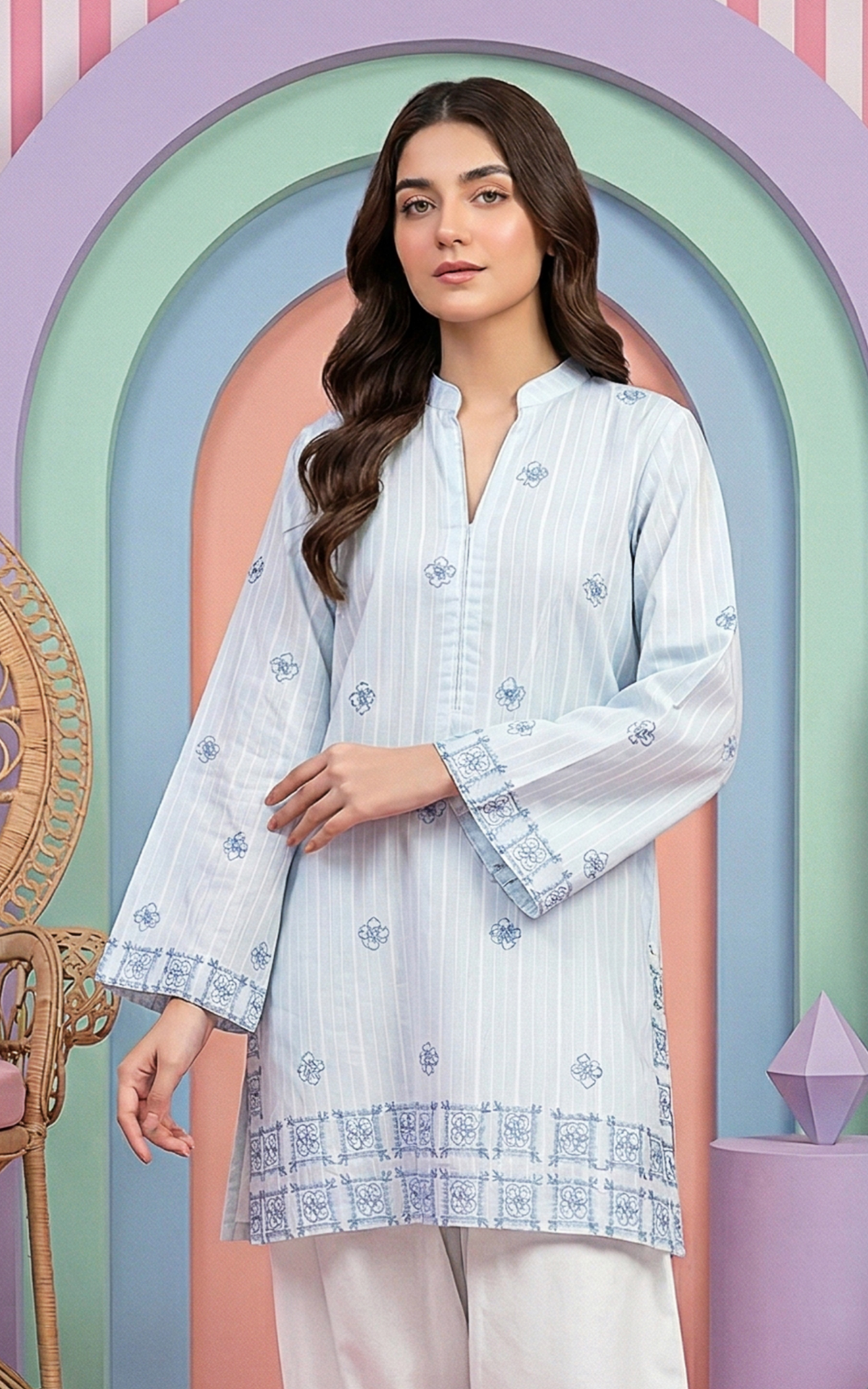 Porcelain Bloom Tunic
