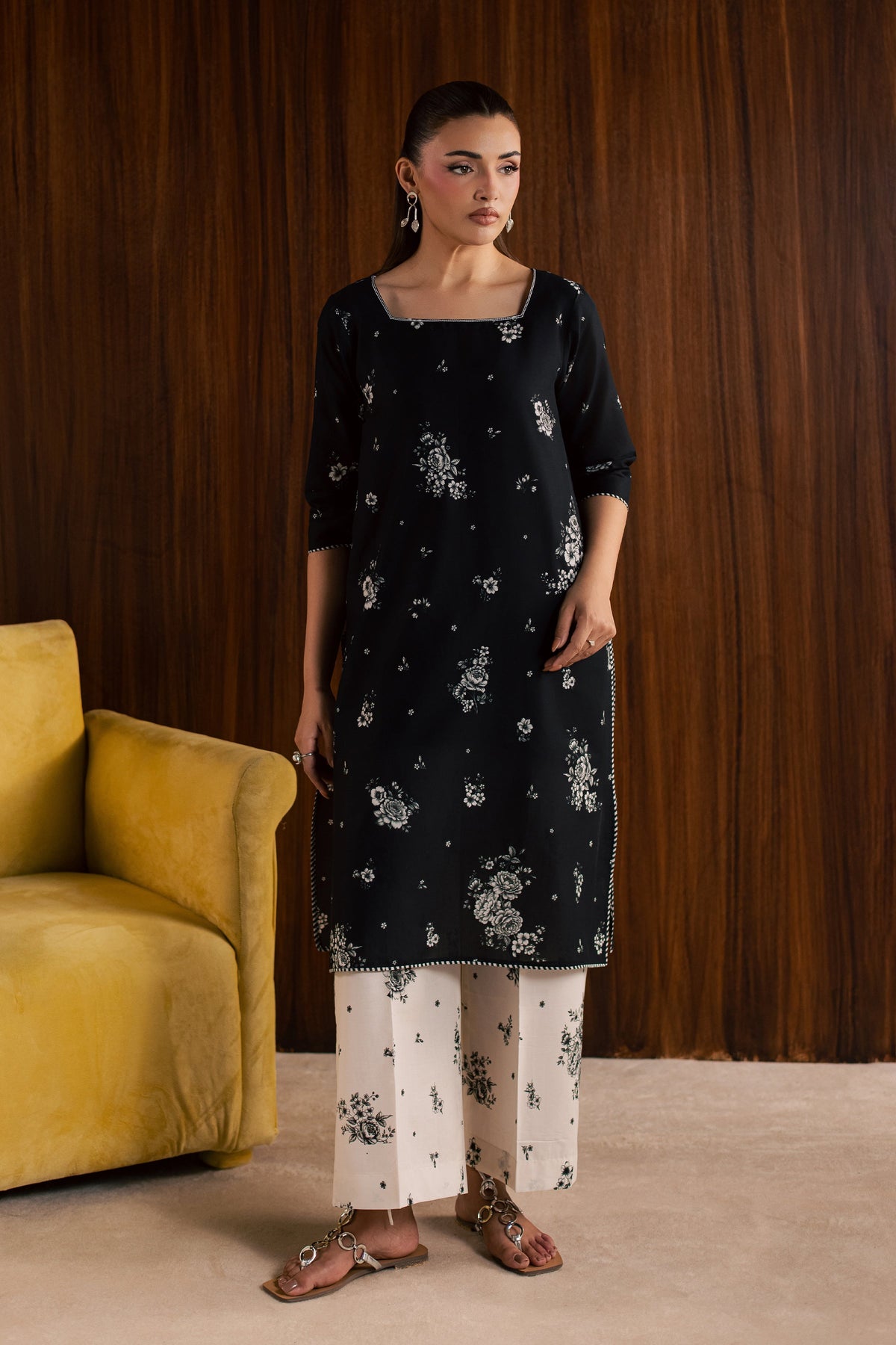 Preppy 2Pc - Printed Lawn Dress