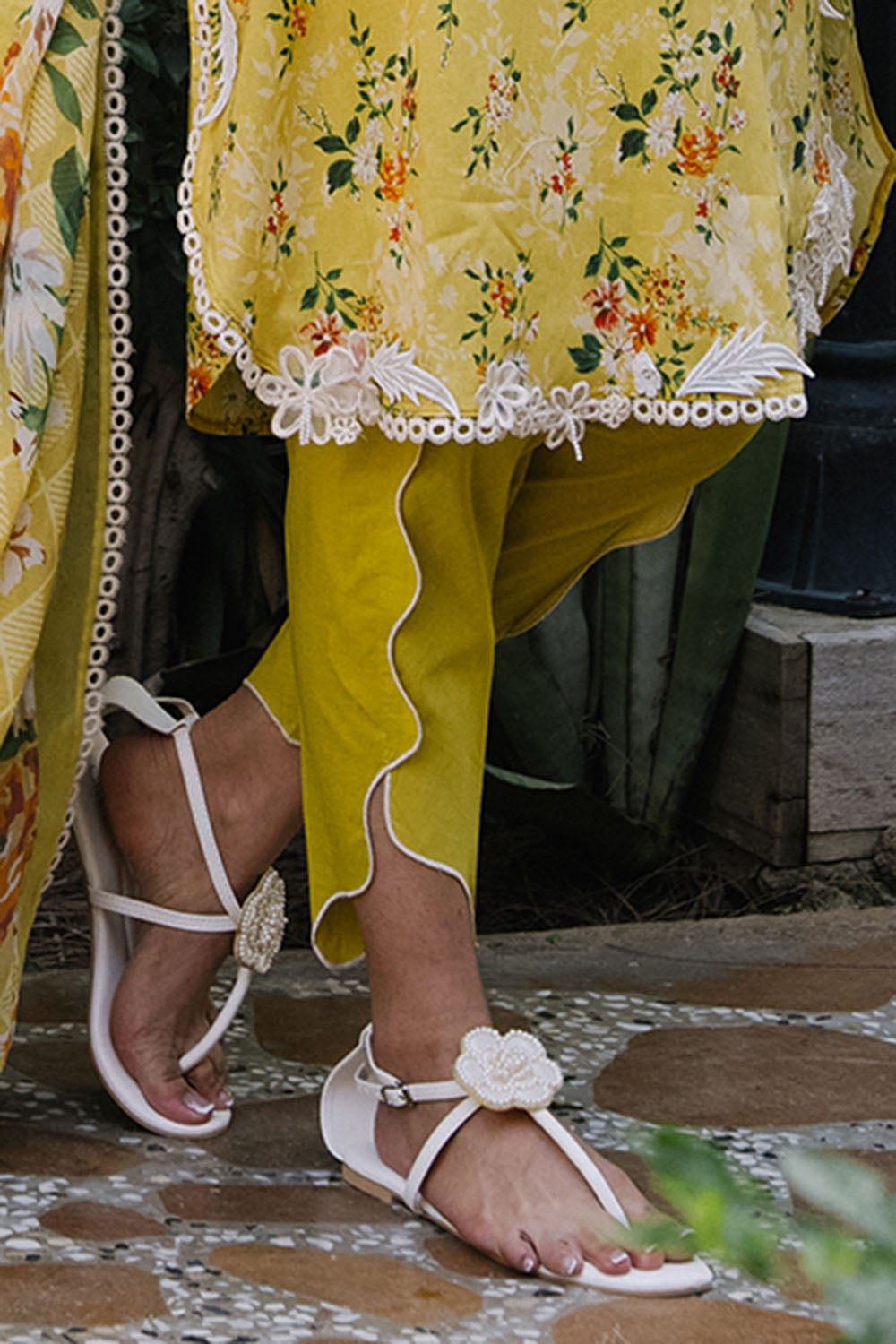 3 Piece Printed Lawn Suit with Printed Chiffon Dupatta and Embroidered Neckline