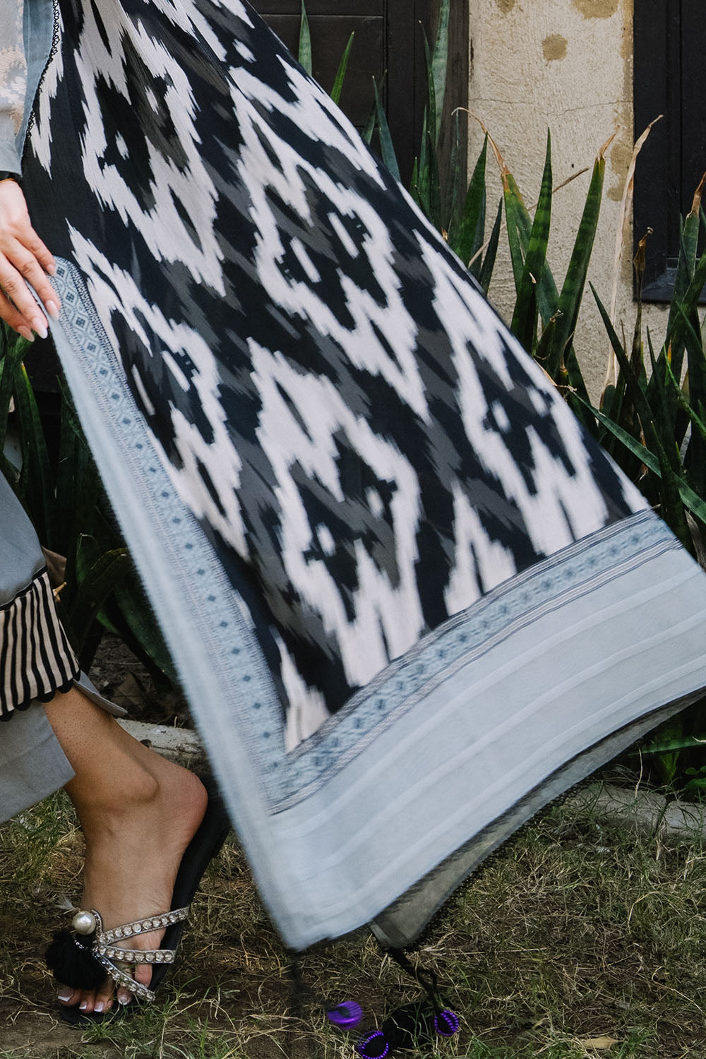 3 Piece Printed Lawn Suit With Printed Chiffon Dupatta