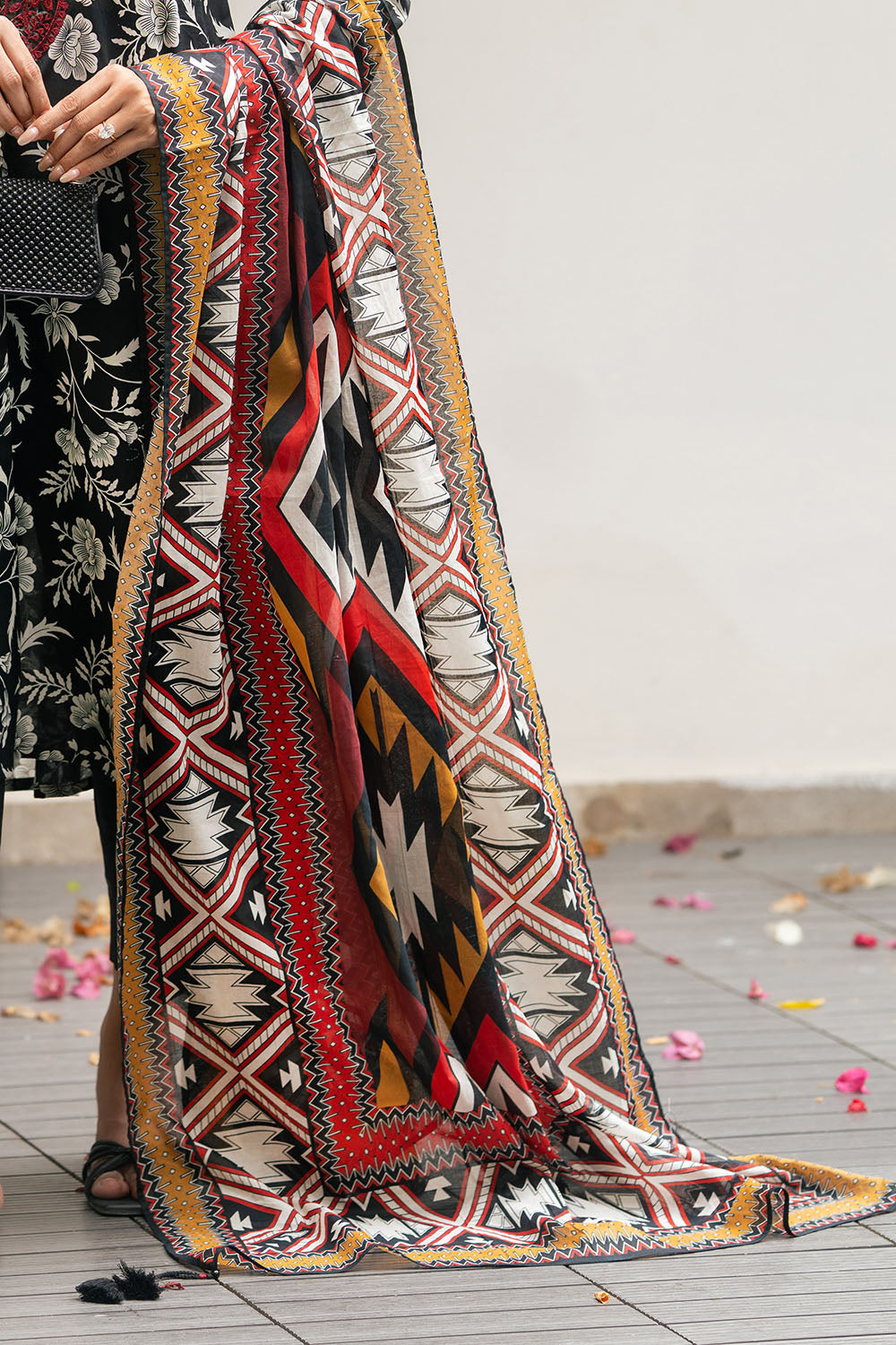 3 Piece Printed Cotton Suit