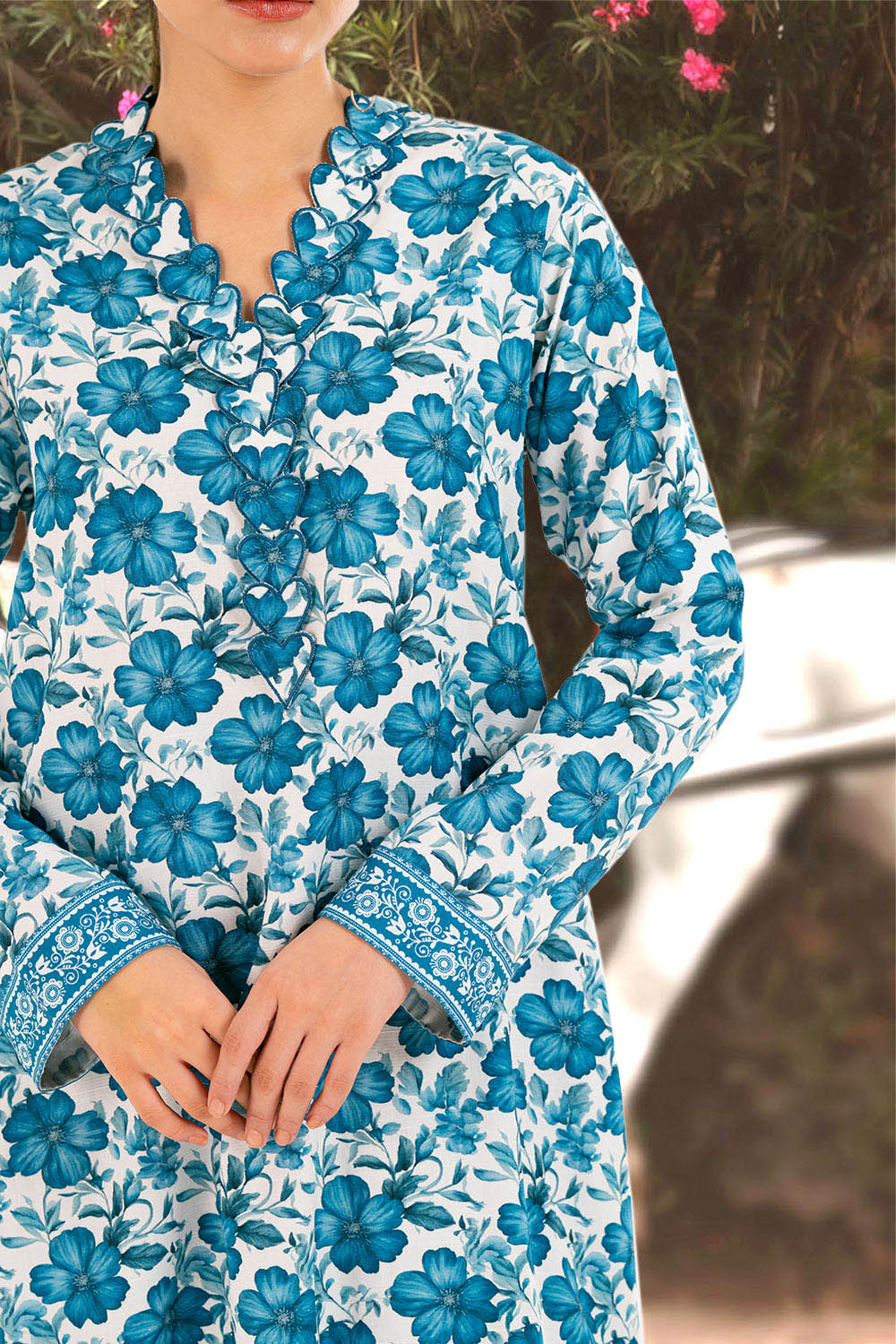 2 Piece Printed Cotton Linen Khaddar Suit