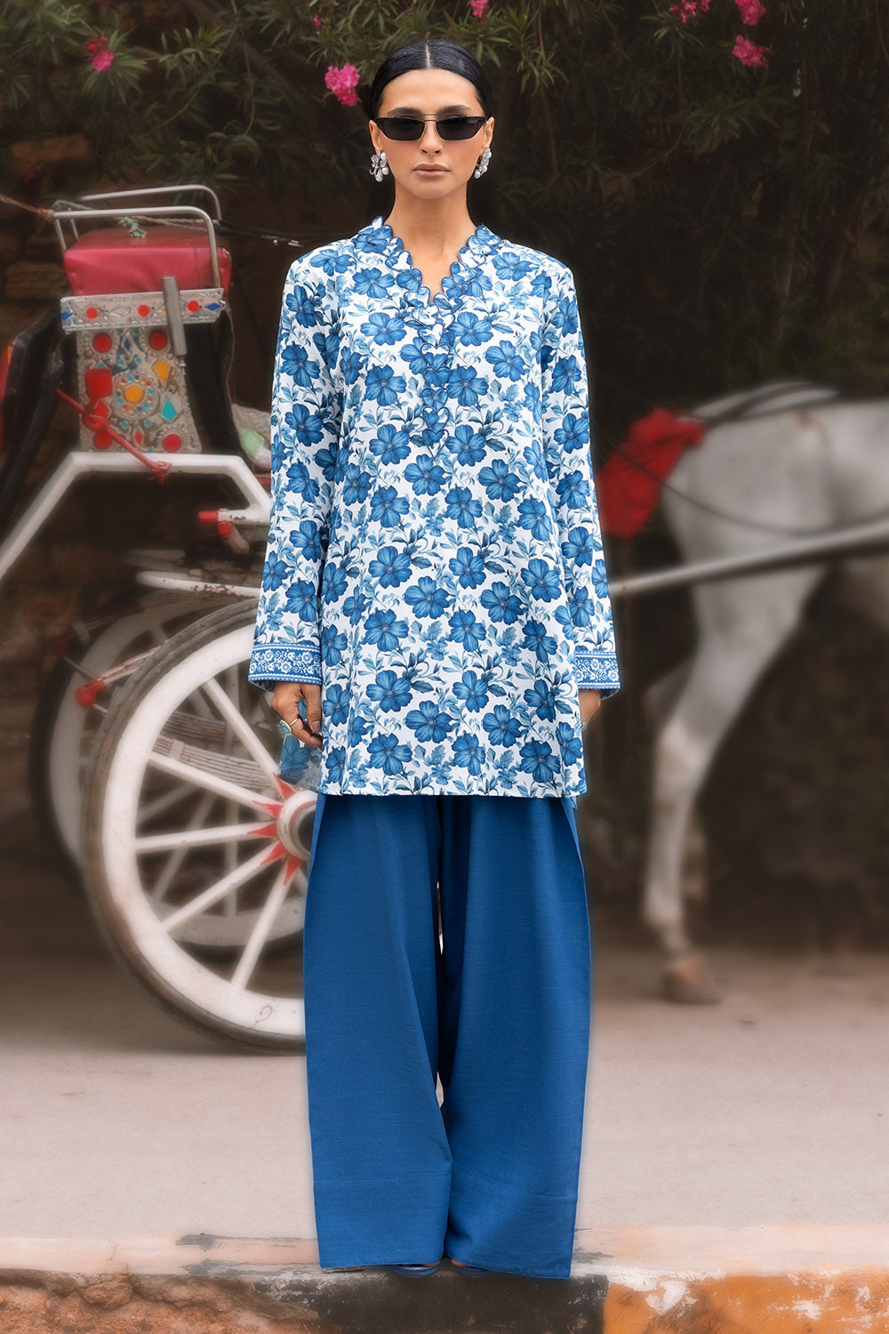 2 Piece Printed Cotton Linen Khaddar Suit