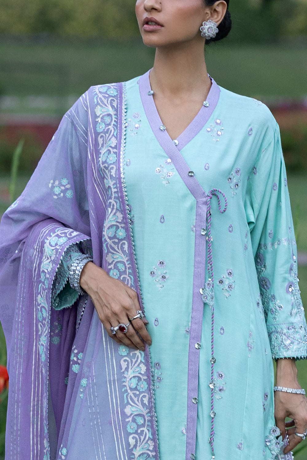 Printed Light Khaddar Shirt