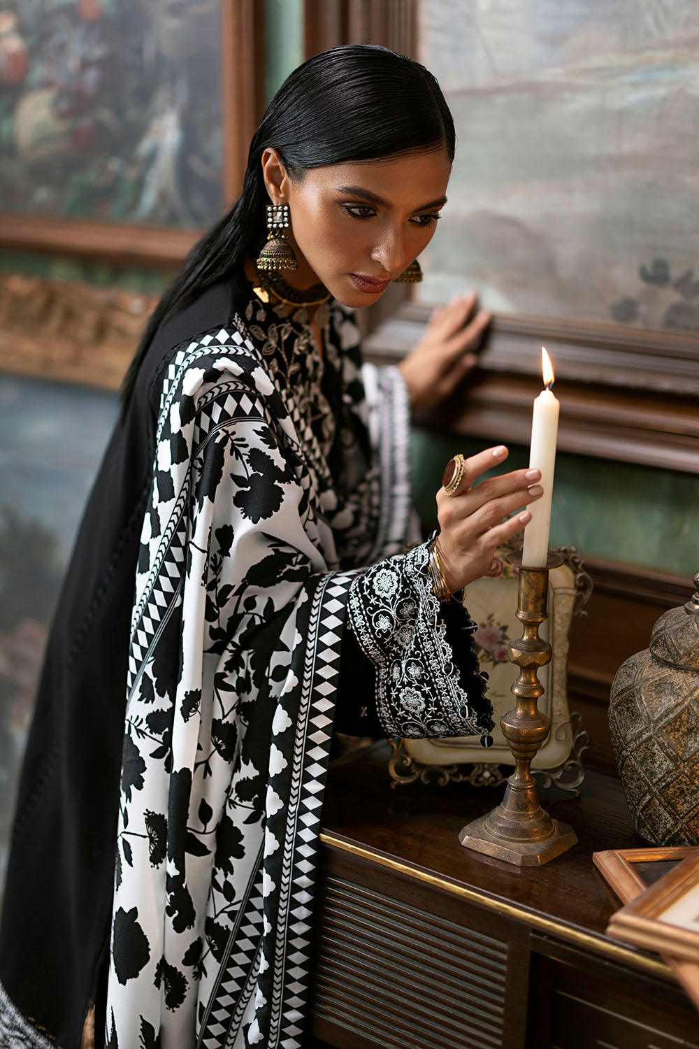 3 Piece Embroidered Suit