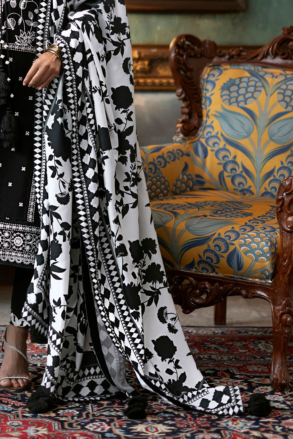 3 Piece Embroidered Suit