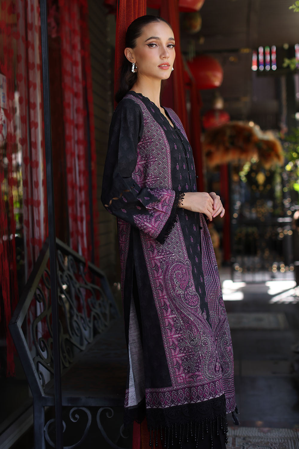 3 Piece Printed Khaddar Suit with Printed Khaddar Dupatta