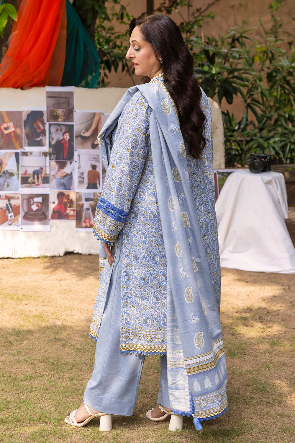 3 Piece Printed Khaddar Suit