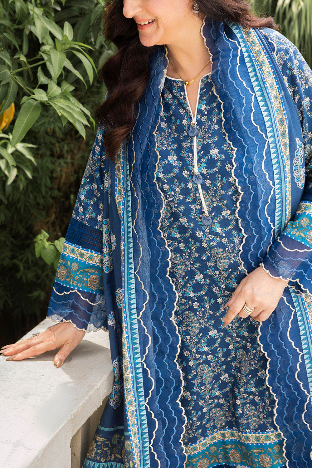 3 Piece Printed Khaddar Suit