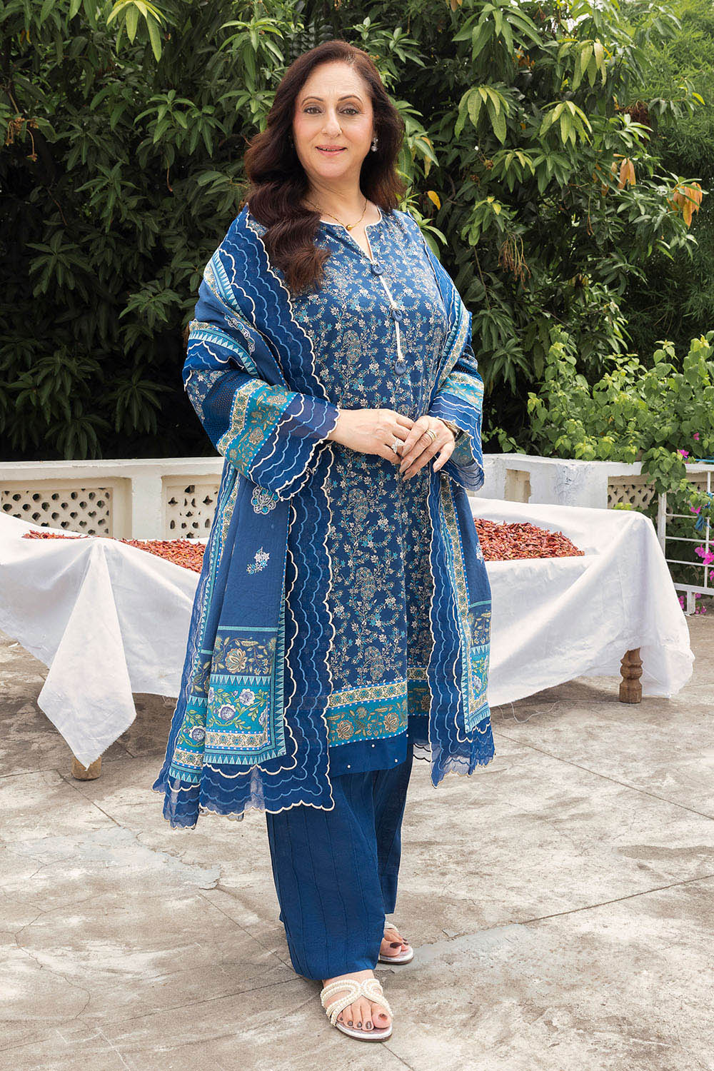 3 Piece Printed Khaddar Suit