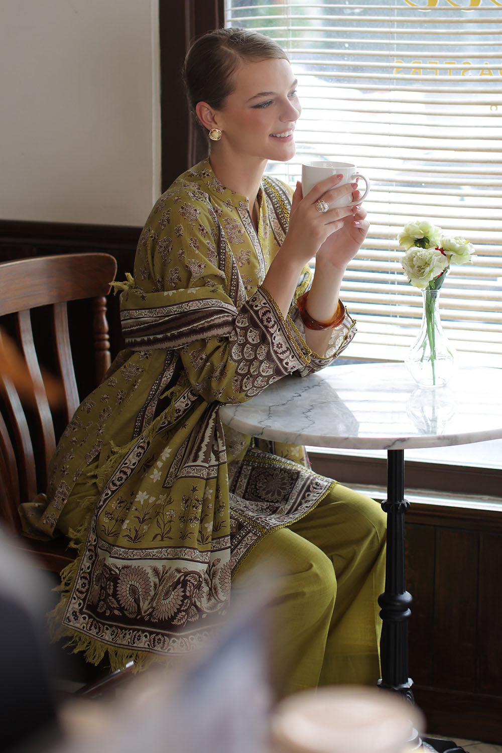 3 Piece Printed Khaddar Suit