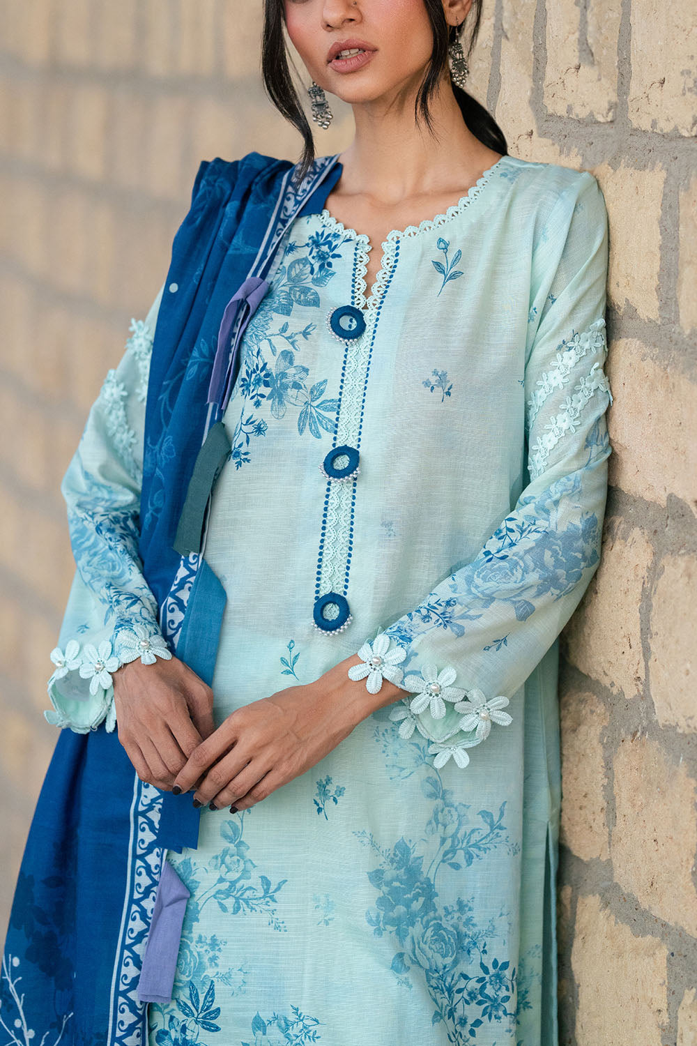 3 Piece Printed Khaddar Suit - W-FB-WCS-26-491799