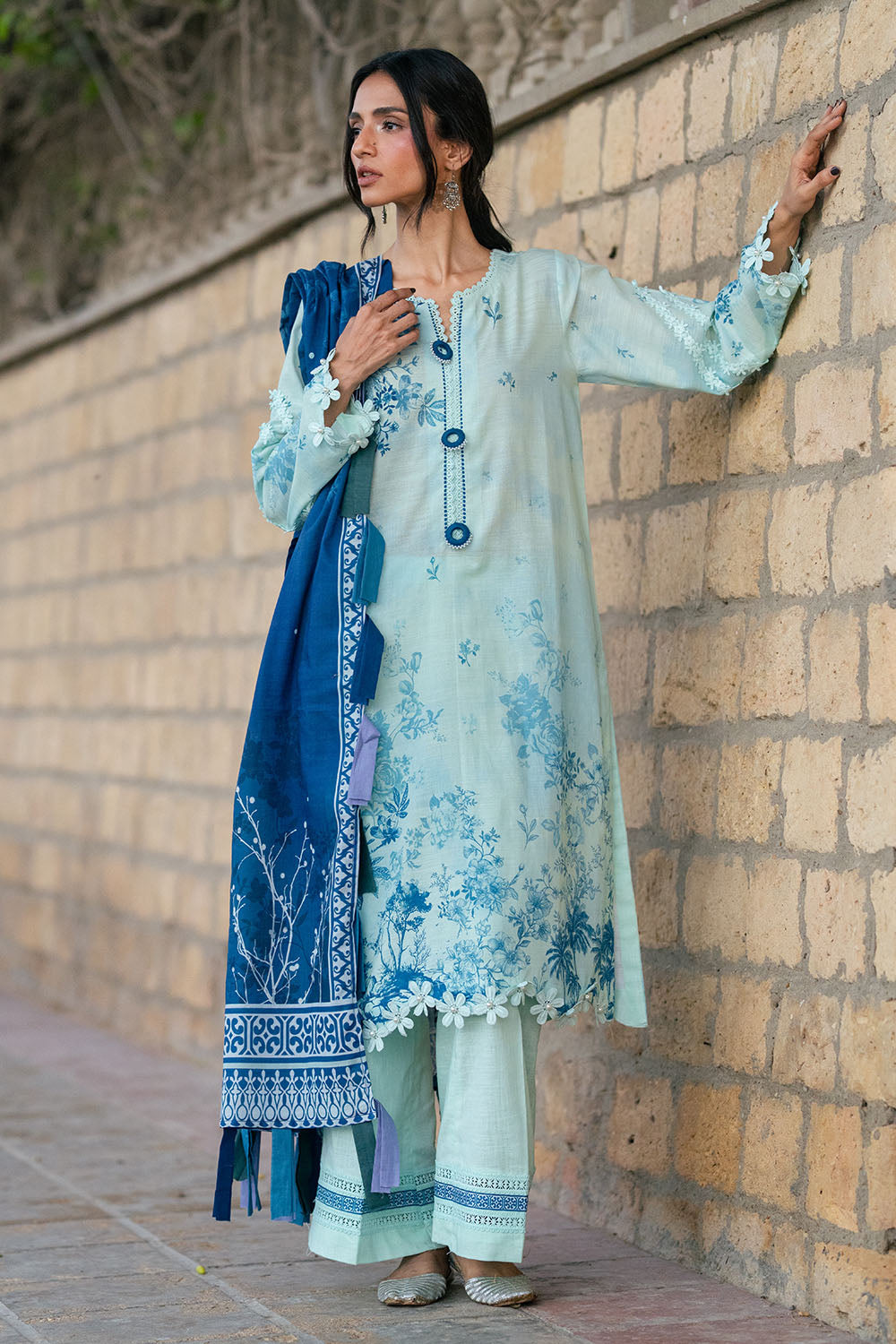 3 Piece Printed Khaddar Suit - W-FB-WCS-26-491799