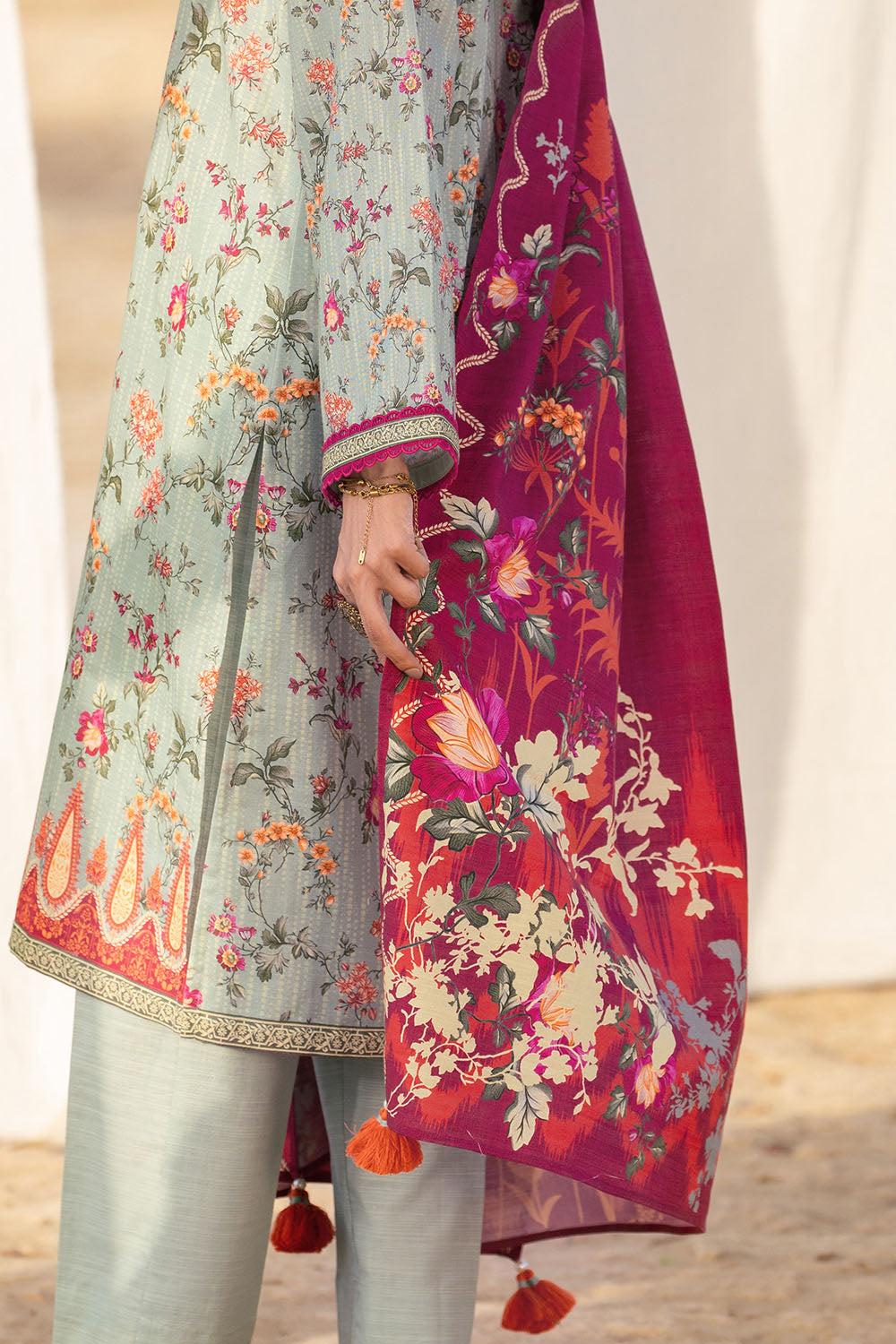 3 Piece Printed Khaddar Suit - W-FB-WCS-26-491796