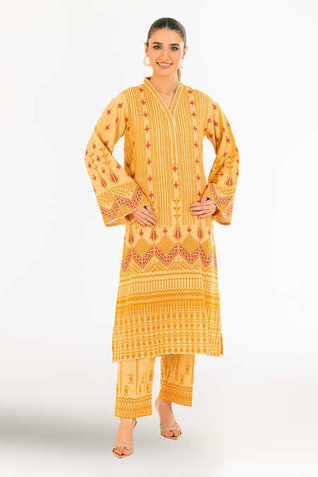 2 Piece Printed Khaddar Suit